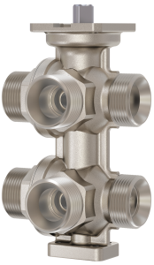 6-Wege-Kugelhahn mit Aussengewinde, PN 16